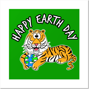 Earth Day Tiger Posters and Art